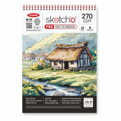 Anupam Sketcho A3 PRO SKETCH BOOK 270GSM - 15 Sheets
